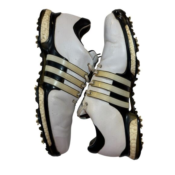 Adidas Tour360 Boost Golf Shoes Men’s Size 15 (Rare) White Leather - Spikes - Picture 12 of 12